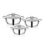 Falez Dolunay 6 Parca Celik Guvec Midi Set Dly 1002