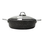 Falez Granit Döküm Siyah Karnıyarık 24 cm Tencere