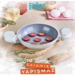 Falez Liva Seramik Sahan 20 cm - Gri
