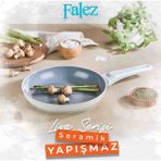 Falez Liva Seramik Tava 24 cm - Gri