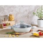 Falez Liva Seramik Yapışmaz Basık Tencere Krem 26 cm 2.9 L