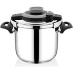 Falez Power Cook 7 Lt Düdüklü Tencere Siyah - Gümüş