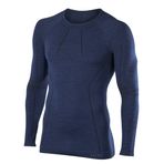 FALKE Erkek Erkek Yün-Tech Longsleeved Shirt Sportunterwaesche XXL Mavi