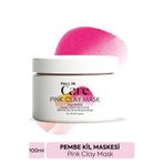 FALL IN CARE Pembe Kil Maskesi, Akne ve Siyah Nokta Karşıtı, Arındırıcı, Gözenek Sıkılaştırıcı Maske, 100ml