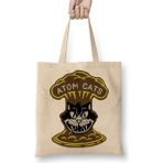 Fallout Atom Cats Kedi Bez Çanta Uzun Saplı - Açık Bej - 40 X 40