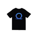 fame-stoned God Of War - Oyun Baskılı Unisex %100 Pamuk Siyah T-shirt
