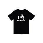 fame-stoned Halloween Baskılı Unisex %100 Pamuk Siyah T-shirt