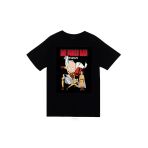 fame-stoned One Punch Man Anime Baskılı Unisex %100 Pamuk Siyah T-shirt