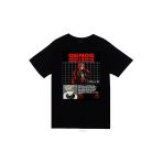fame-stoned One Punch Man Genos Anime Baskılı Unisex %100 Pamuk Siyah T-shirt