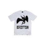 Fame-Stoned Unisex Beyaz Led Zeppelin Baskılı T-Shirt