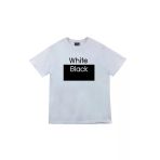 Fame-Stoned Unisex Beyaz Off White Black Baskılı T-Shirt