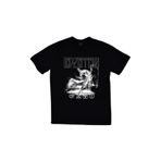 fame-stoned Unisex Siyah Led Zeppelin Baskılı T-shirt