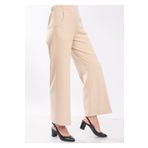 Famelin Geniş Duble Paça Beli Lastikli Kumaş Pantolon TYC00469229814