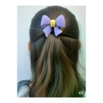 FAMEMUS ACCESSORY 0020028 Renkli Kurdele Desenli Saç Tokası 1 Adet (10550)