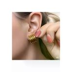 FAMEMUS ACCESSORY 0040914 Kadın Gold Renk Çoklu Halka Küpe – Modern Tasarım