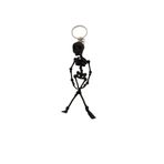 FAMEMUS ACCESSORY 0050052 Iskelet Tasarım Dekoratif Anahtarlık Iskelet Araç Süsü Siyah Renk