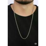 FAMEMUS ACCESSORY 01143 Çelik Kalın Zincir Model Gümüş Renk Erkek Kolye