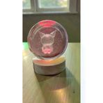 FAMEMUS ACCESSORY 2132qeqwe324132r Kuromi Cam Küre Rgb Işıklı