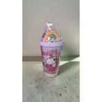 FAMEMUS ACCESSORY 21412WQEQE Unicorn Işiksiz Pipetli Bardak Matara Suluk Kaliteli Ürün