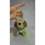 FAMEMUS ACCESSORY 23214325rwe Peluş Köpek Çanta Süsü Aksesuar Anahtarlık Boyut:16Cm Büyük Boy