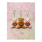FAMEMUS ACCESSORY 343243ewwr Love Yazılı 1Adet Gönderim Ayıcık Peluş Anahtarlık 1 Adet Gelir