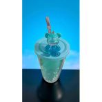 Famemus Accessory Ayıcıklı Işıksız Model Pipetli Matara Bardak