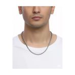 Famemus Accessory Çelik Sık Örme Zincir Model Gümüş Renk Erkek Kolye(1395)