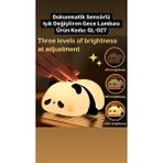 Famemus Accessory Çok Renkli Sensörlü Işık Değiştiren Panda Gece Lambası Plastik Malzeme ile Modern Tasarım
