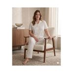 fameshomewear SARMAŞIK ÇİÇEK YAZLIK LİKRALI DESENLİ KADIN FİTİLLİ PİJAMA TAKIM