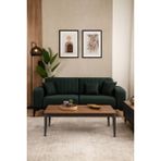 Fami Home | Lodos Gold Detaylı Modern Orta Sehpa Ahşap Salon Sehpası - Ceviz-Antrasit