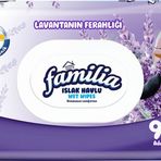 Familia Lavantanın Ferahlığı 90 Yaprak Plastik Kapaklı Tekli Pk Islak Havlu Mendil