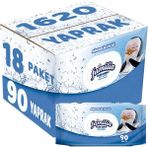 Familia Mineralin İyiliği 90 Yaprak Plastik Kapaklı 18'li Set 1620 Yaprak Islak Havlu Mendil