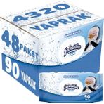 Familia Mineralin İyiliği 90 Yaprak Plastik Kapaklı 48'li Set 4320 Yaprak Islak Havlu Mendil