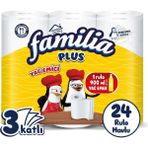 Familia Plus 24 Rulo Yağ Emici Kağıt Havlu 3 Katlı (6 Rulo x 4 Paket) Ultra Emici ve Dayanıklı