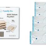 Family Co. 5 Parça 50x70 2.60x80 2.80x100 1 Vakumlu Hurç Poşet Setleri