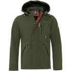 Famoda Kürklü Su ve Rüzgar Geçirmez Softshell Kışlık Erkek Mont Haki