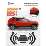 Fams Oto Aksesuar Dacia Duster 2010-2017 Uyumlu Dodik Seti 12 Parça (Baskısız) Düz