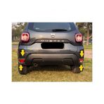FAMS OTO AKSESUAR Dacıa Duster Krom Arka Reflektör Çerçevesi 2 parça 2018 ve üzeri Paslanmaz Çelik