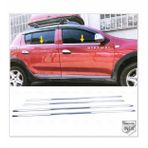 FAMS OTO AKSESUAR Dacia Sandero Stepway Krom Cam Çıtası Seti 4 prç. 2012-2020 P.Çelik