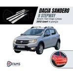 Fams Oto Aksesuar Dacia Sandero Stepway Krom Yan Kapı Çıtası 4 Kapı 2012> Paslanmaz Çelik