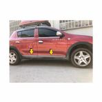 FAMS OTO AKSESUAR Dacia SANDERO STEPWAY Krom Yan Kapı Çıtası 4 kapı 2012 ve üzeri PASLANMAZ ÇELİK