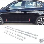 FAMS OTO AKSESUAR Fiat EGEA Krom Yan Kapı Çıtası 4 Kapı 2015 ve üzeri Paslanmaz Çelik