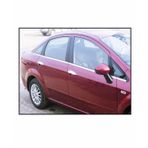 FAMS OTO AKSESUAR Fiat Linea Krom Cam Çıtası 8 Prç. 2007 ve Üzeri P.Çelik