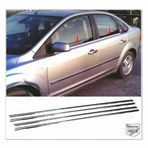 FAMS OTO AKSESUAR Ford Focus 2 SEDAN Krom Cam Çıtası 4 prç. 2005-2011 P. Çelik