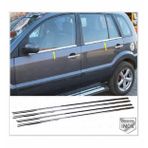 FAMS OTO AKSESUAR Ford Fusion Krom Cam Çıtası 4 prç. 2002 Üzeri P. Çelik