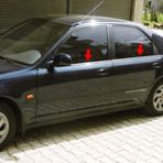 FAMS OTO AKSESUAR Honda Civic Krom Cam Çıtası 4 parça 2001-2007 arası Paslanmaz Çelik