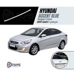 Fams Oto Aksesuar Hyundai Accent Blue Solaris Krom Bagaj Çıtası 2011 Üzeri P.çelik