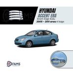 Fams Oto Aksesuar Hyundai Accent Era Krom Kapı Kolu 4 Kapı 2005-2011 Arası P. Çelik Uyumlu