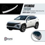 Fams Oto Aksesuar Hyundai Tucson Krom Arka Tampon Üstü Koruma 2022 üzeri P.Çelik (Taşlı)