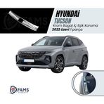Fams Oto Aksesuar Hyundai Tucson Krom Bagaj İç Eşik Koruma 2022 üzeri P.Çelik (Parlak)